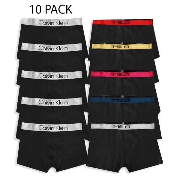 CALVIN KLEIN & MED LOGAN BOXERS 10 PIECE PACK