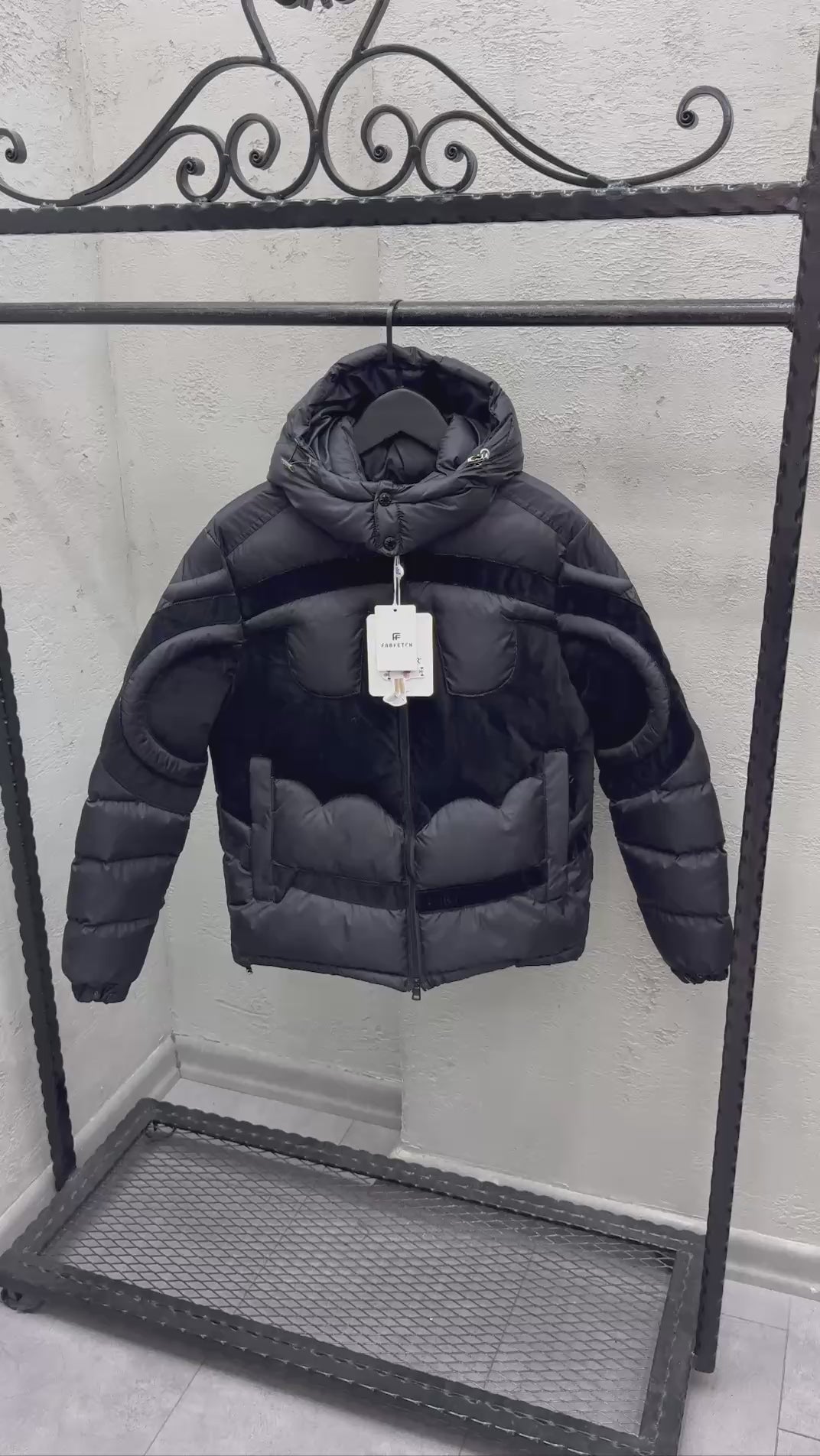 MONCLER BATMAN HOODED DOWN JACKET
