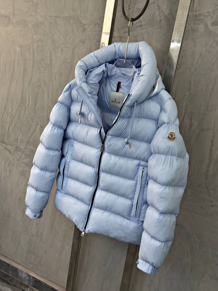MONCLER CARDERE HOODED SHORT DOWN JACKET