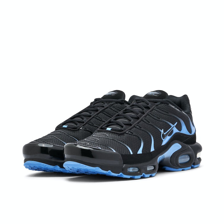 NIKE AIR MAX PLUS BLACK UNIVERSITY BLUE 