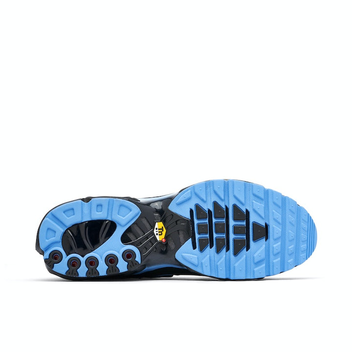 NIKE AIR MAX PLUS BLACK UNIVERSITY BLUE 
